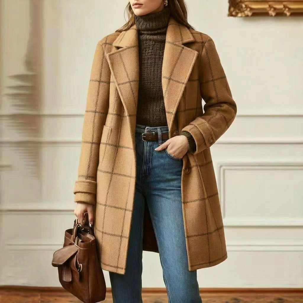 Sutton | Plaid Longline Coat