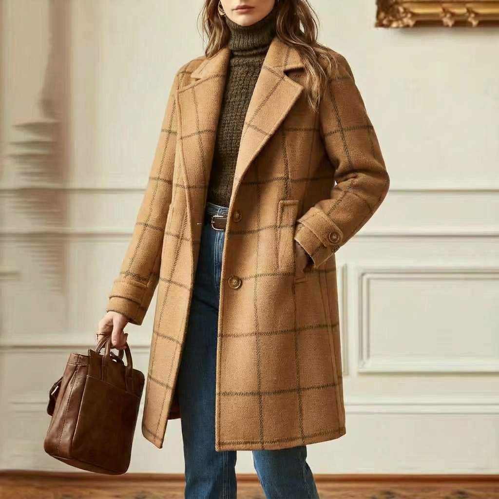 Sutton | Plaid Longline Coat