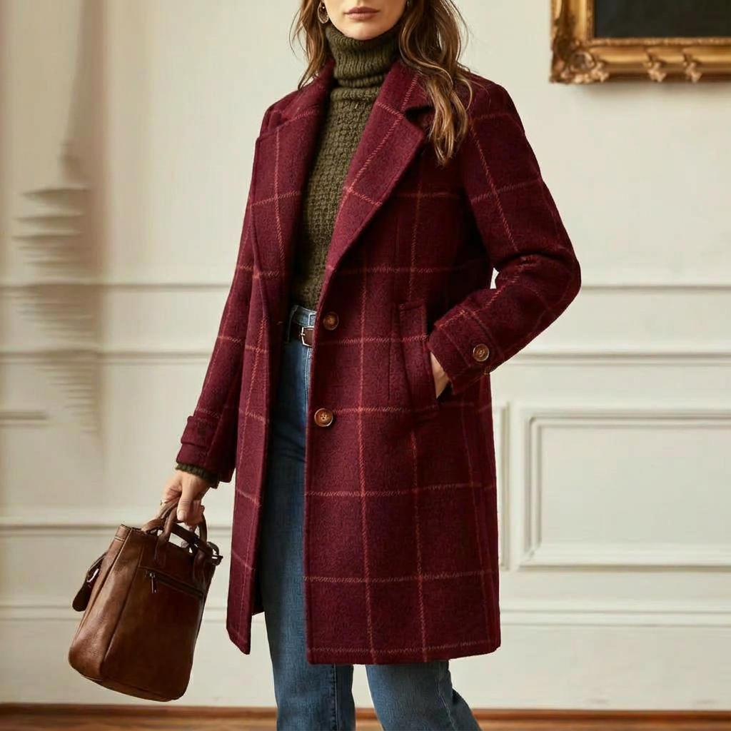 Sutton | Plaid Longline Coat