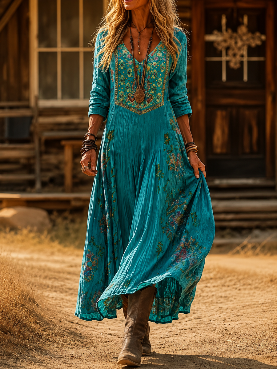 Eloise | Bohemian Autumn Dress