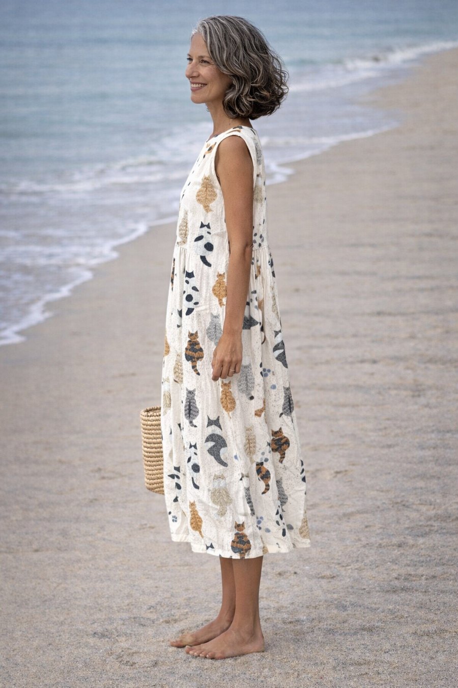 Evelyn | Printed Midi Dress