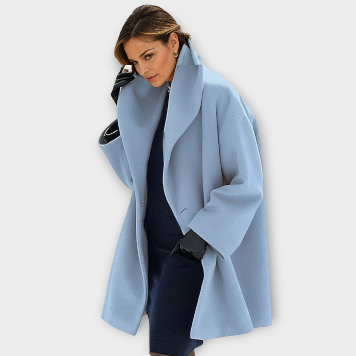 Vera | Women’s Oversized Wide-Sleeve Mid-Length Coat