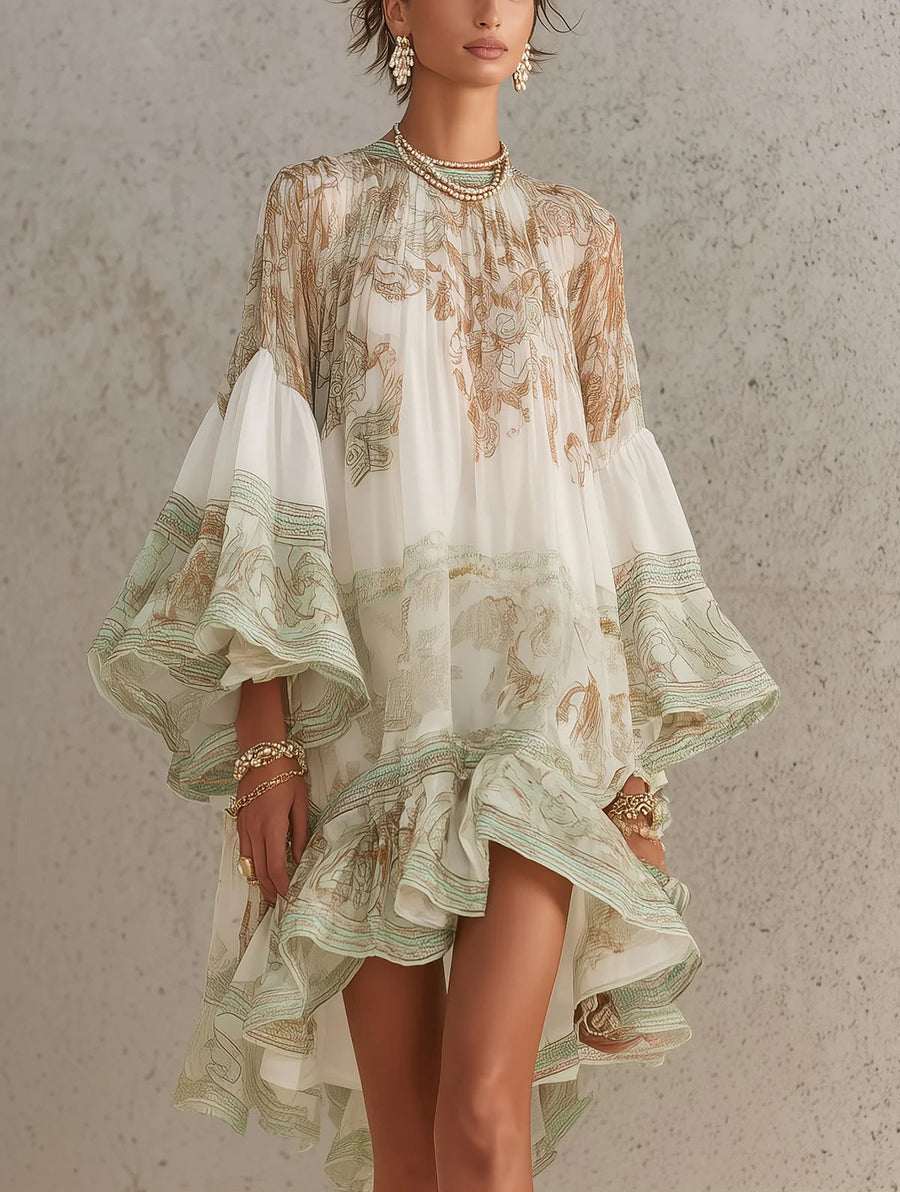 Clara | Ruffle Hem Mini Dress