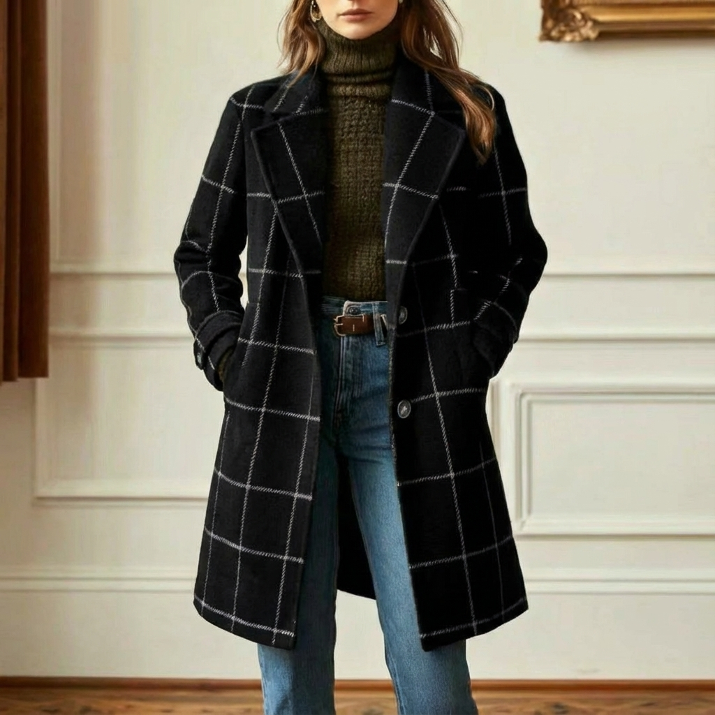 Sutton | Plaid Longline Coat