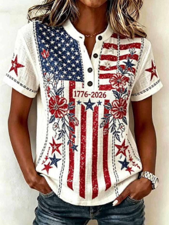 Mireille | Floral Embroidered T-shirt