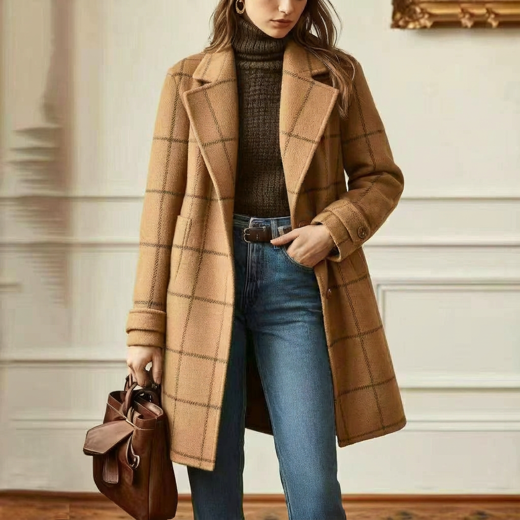 Sutton | Plaid Longline Coat