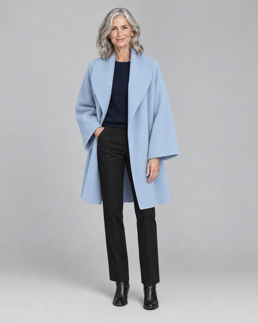Vera | Women’s Oversized Wide-Sleeve Mid-Length Coat
