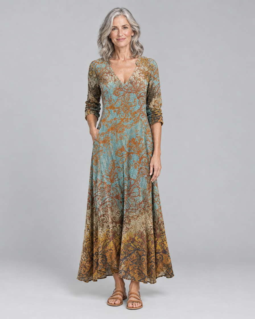 Mira | Bohemian Autumn Dress