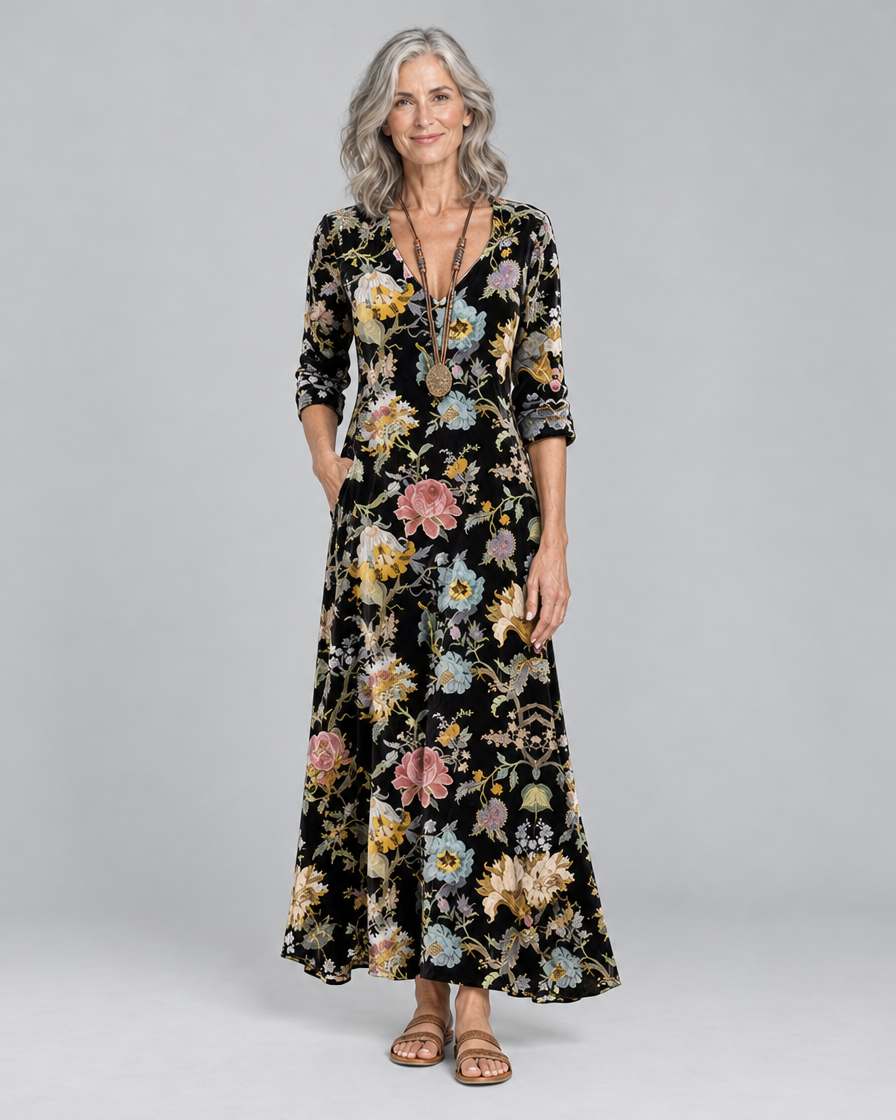 Liora | Bohemian Autumn Dress