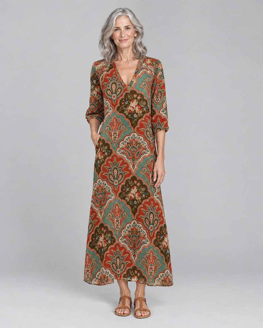 Mireille | Bohemian Autumn Dress