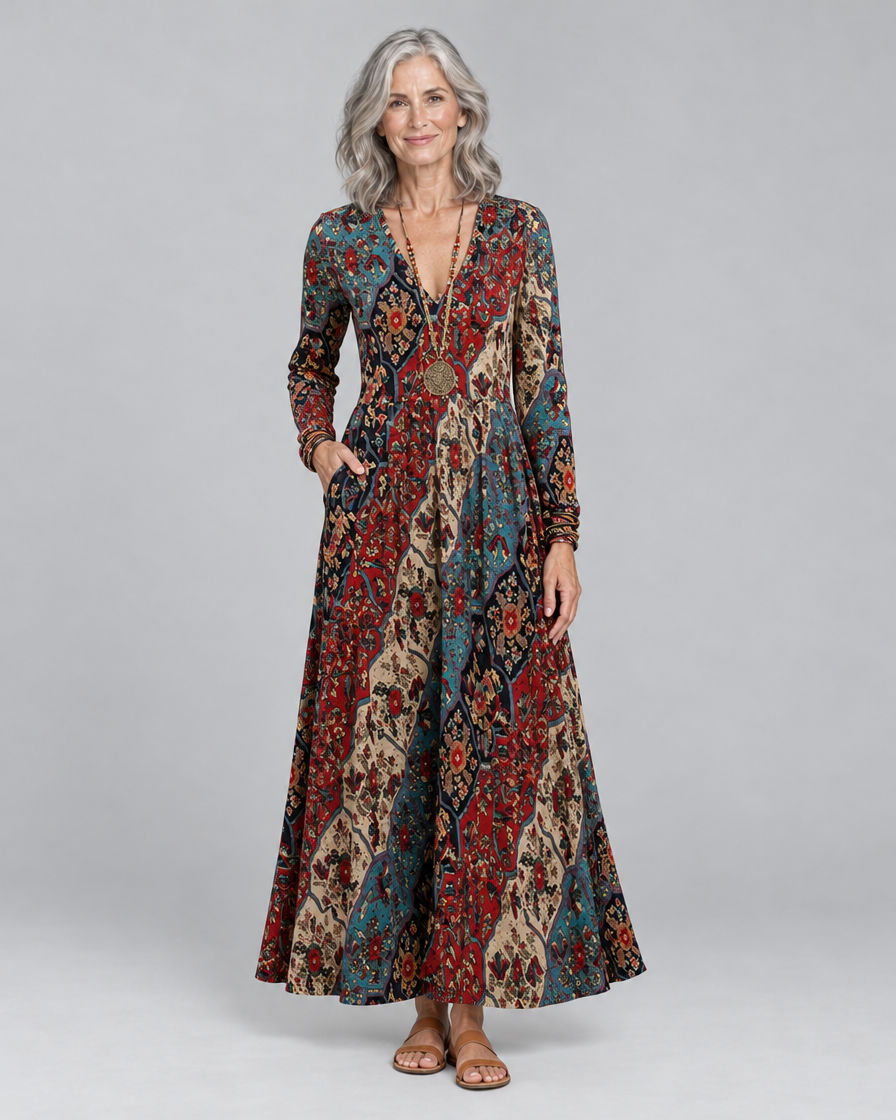 Lyra | Bohemian Autumn Dress