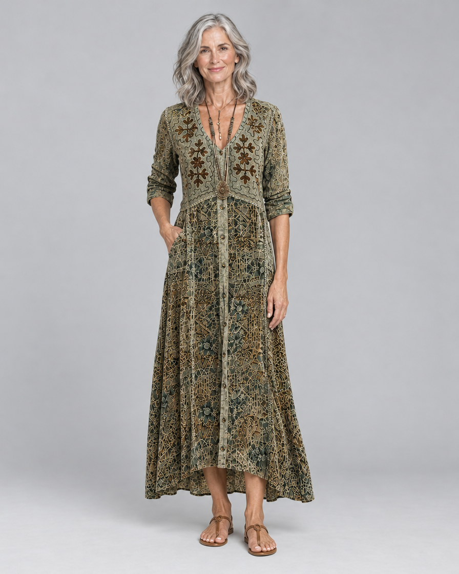 Nerissa | Bohemian Autumn Dress