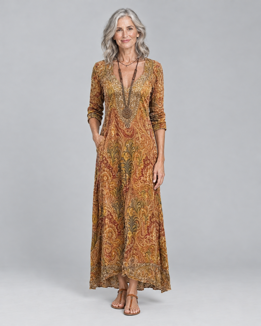 Lydia | Bohemian Autumn Dress
