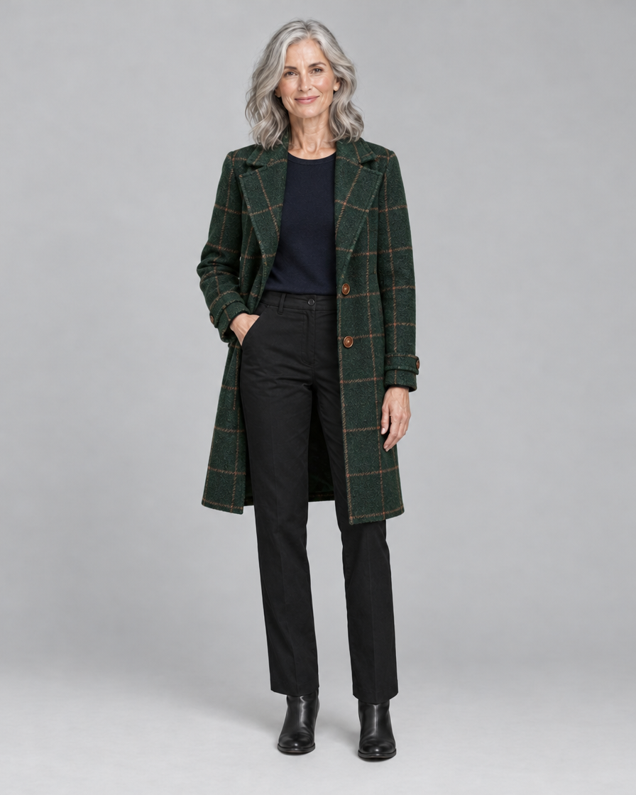 Sutton | Plaid Longline Coat