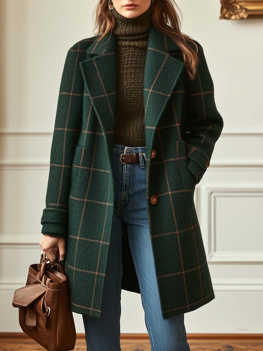 Sutton | Plaid Longline Coat