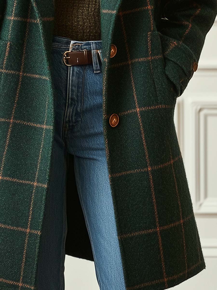Sutton | Plaid Longline Coat