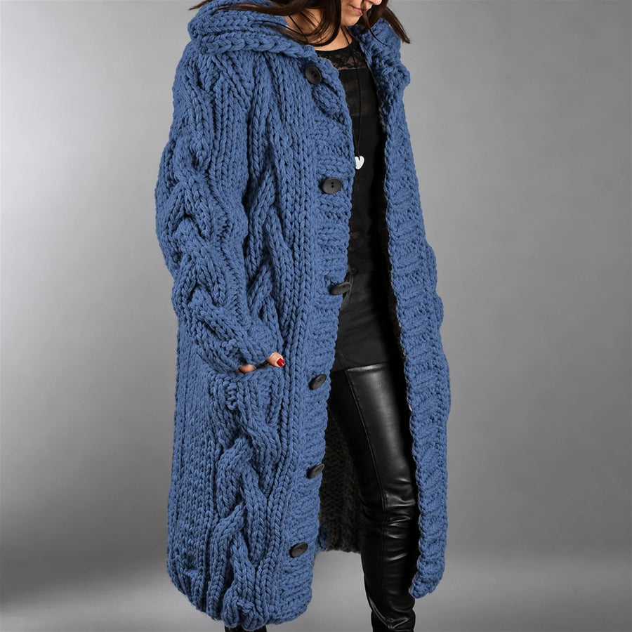 Karina | Elegant Cozy Coat With Tummy Coverage