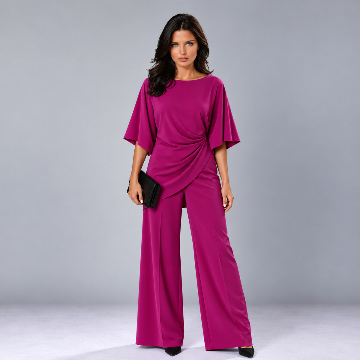 Lorna | Draped Waist Two Piece Set