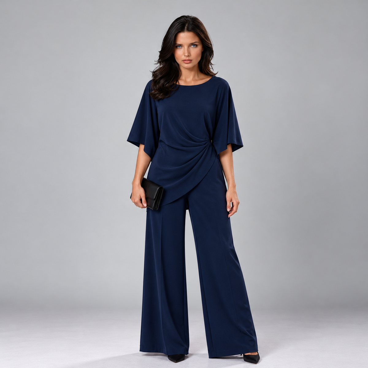Lorna | Draped Waist Two Piece Set