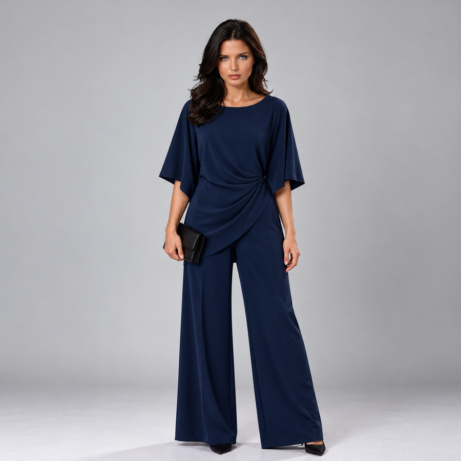 Lorna | Draped Waist Two Piece Set