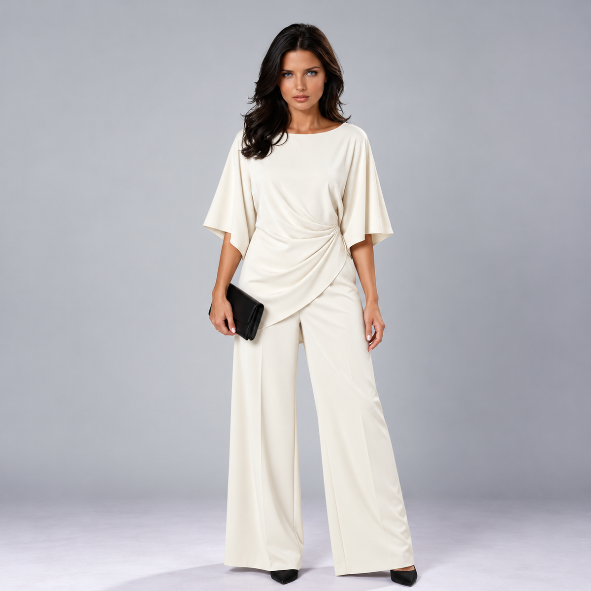 Lorna | Draped Waist Two Piece Set