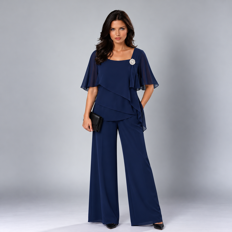 Margot | Flutter-Sleeve Two-Piece Set