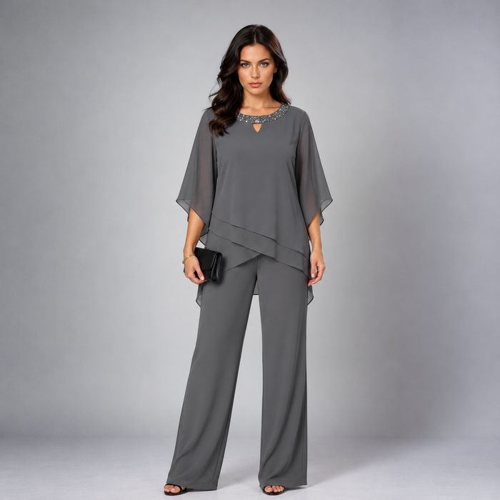 Rosalind | Layered Chiffon Two-Piece Set